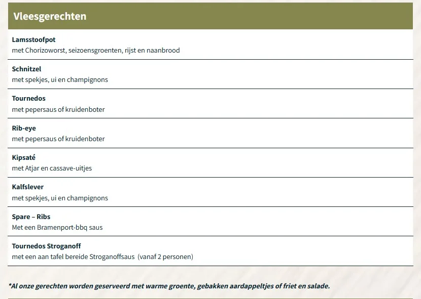 menu duinzicht menu duinzicht