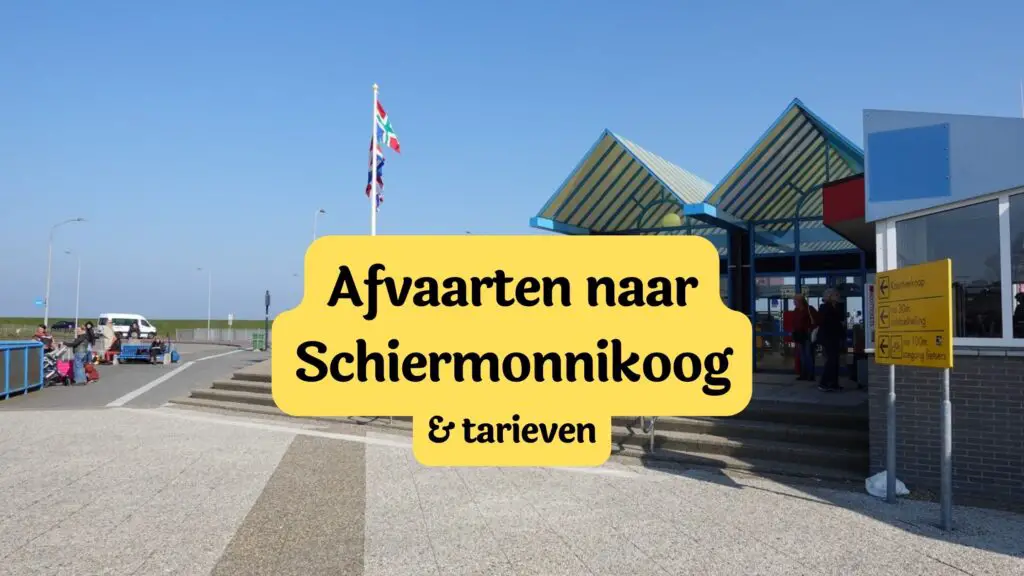 afvaarten naar schiermonnikoog