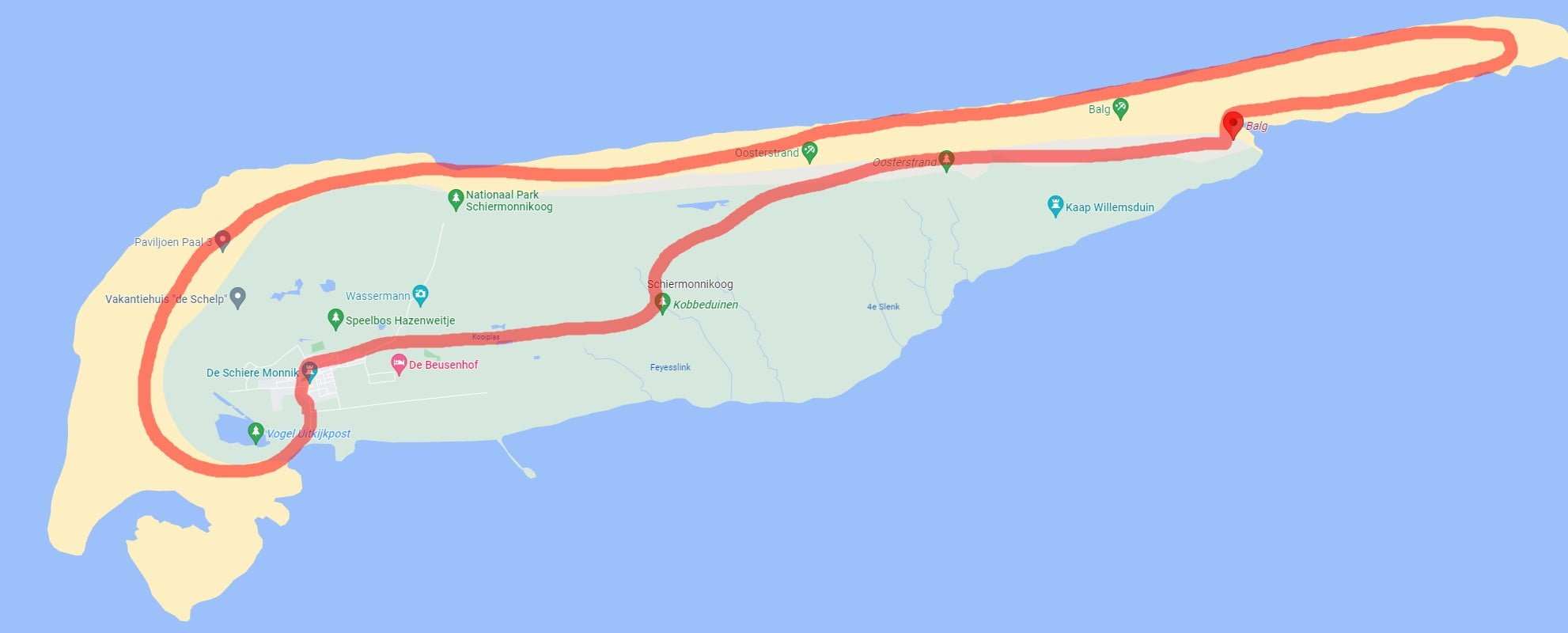 extreme fietsroute schiermonnikoog