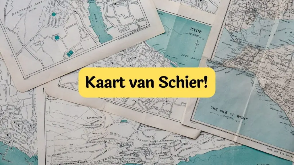 kaart schiermonnikoog en plattegrond
