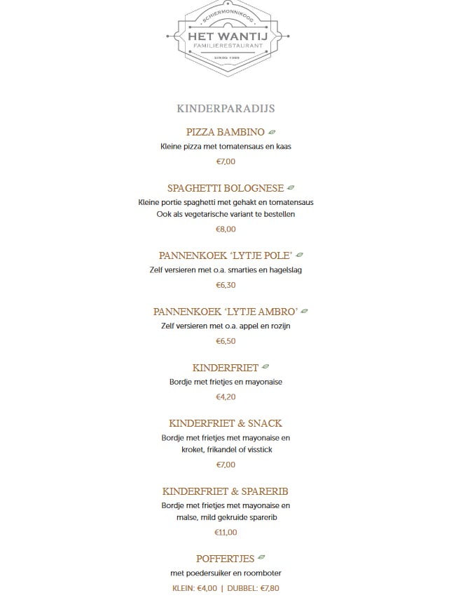 kindermenu het wantij kindermenu het wantij